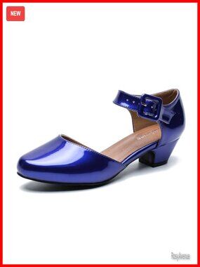 Women's Ankle Strap Block Heel D'Orsay Pumps Closed Toe Dress Work Shoes